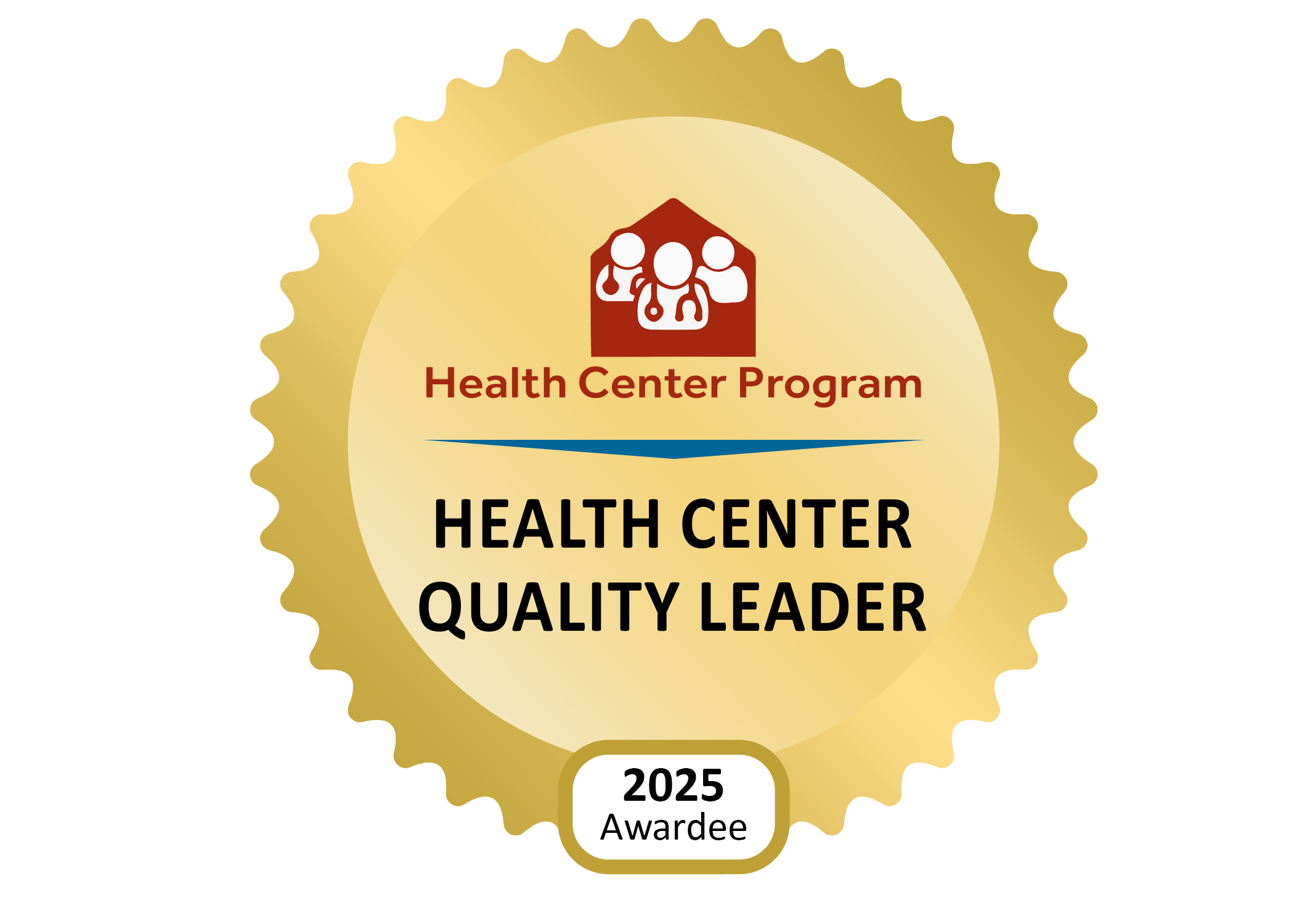 HRSA Health Center Quality Leader 2025 Awardee Badge