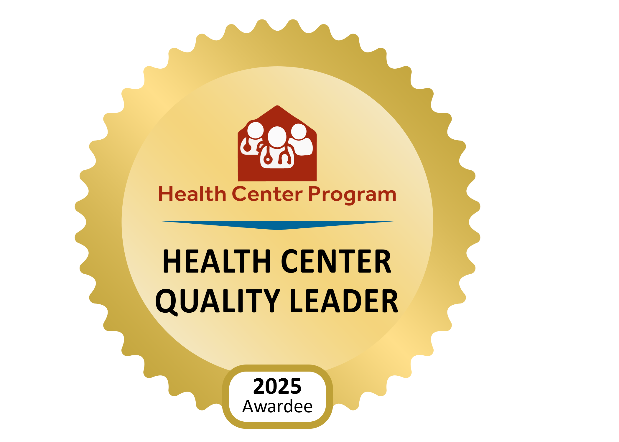 HRSA Health Center Quality Leader 2025 Awardee Badge